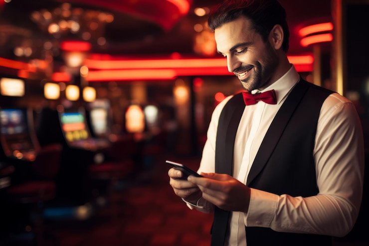 tepat4d login mobile app home screen showing slot game categories and live-dealer table list
